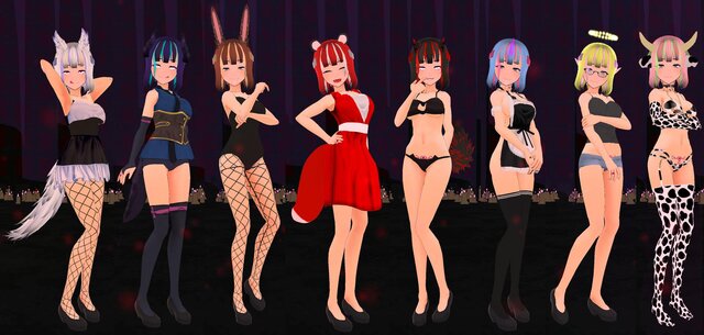 Various outfits your succubus can wear, there&#39;s more than this